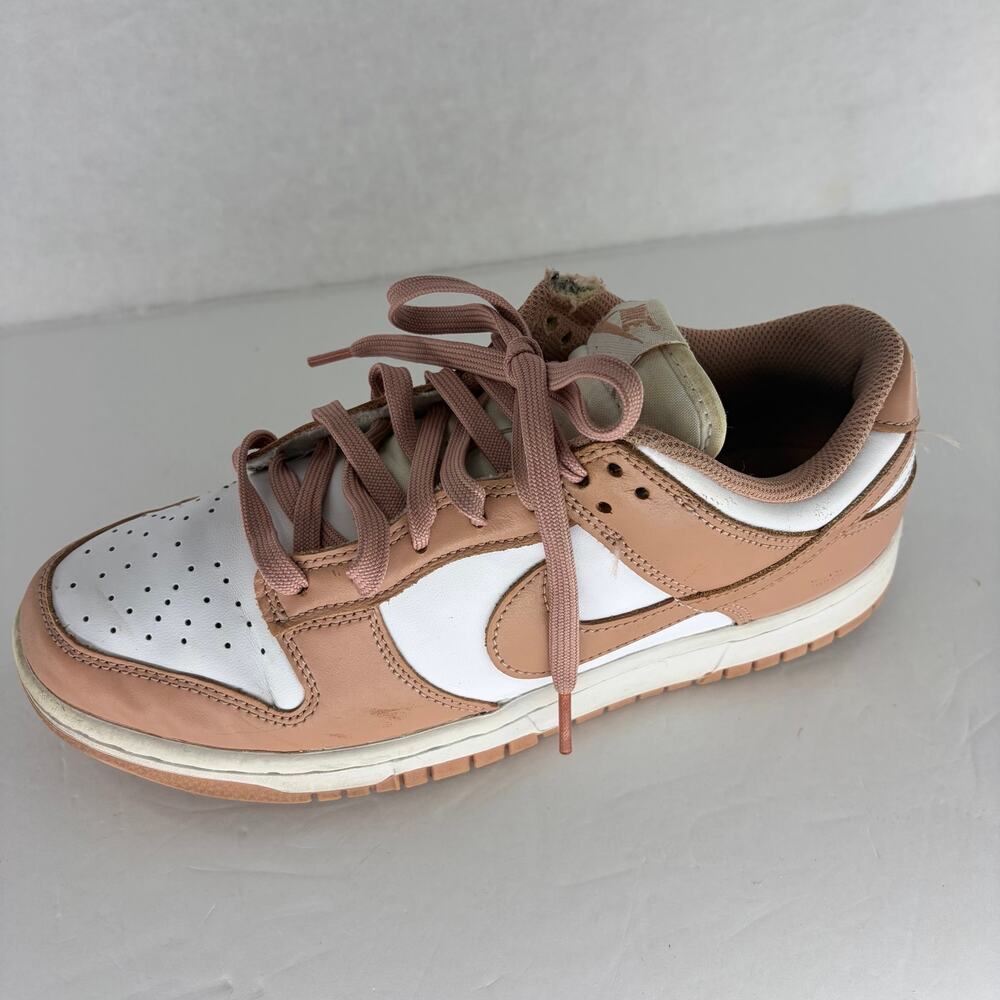 Nike Dunk Low Rose Whisper Women's 9 White Pink Gum DD1503-118 Sneaker - Picture 4 of 13